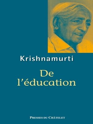 cover image of De l'éducation